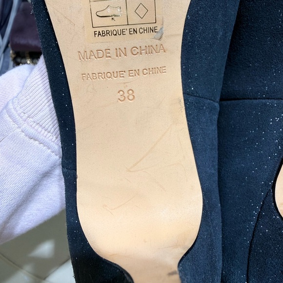 Free People Black Sparkle Heels - Picture 2 of 5